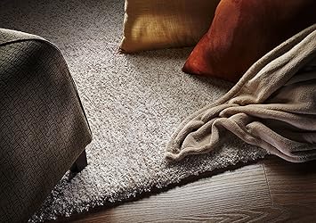Amazon Com Kas 1580 Bliss 7 6 By 9 6 Hand Woven Rug Ivory Heather Furniture Decor
