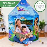 W&O Dino Paradise Play Tent with Roar Button LED Lights Dinosaurs view 5