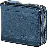 Admetus Mens RFID Blocking Wallets Zipper Leather Wallet for Men Bifold RFID Card Holder
