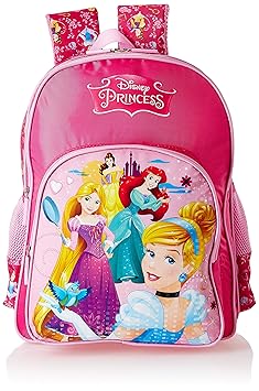 Disney Princess Pink School Bag for Children of Age Group 8 + years| Size 18 inch