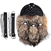 Scottish Hand Made Geuine Leather Full Dress Sporran for Kilts-Sporran for Men-Kilt Aceessory