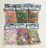 [Artasy ™][並行輸入品] DIY 6種類ミックスゴムセット バンドブレスレット (蛍光＆金属色＆銀ラメ＆夜光＆普通＆2段) Loom Bands refill Pack - (3600pcs) rubber ring Color: Six Species Mix