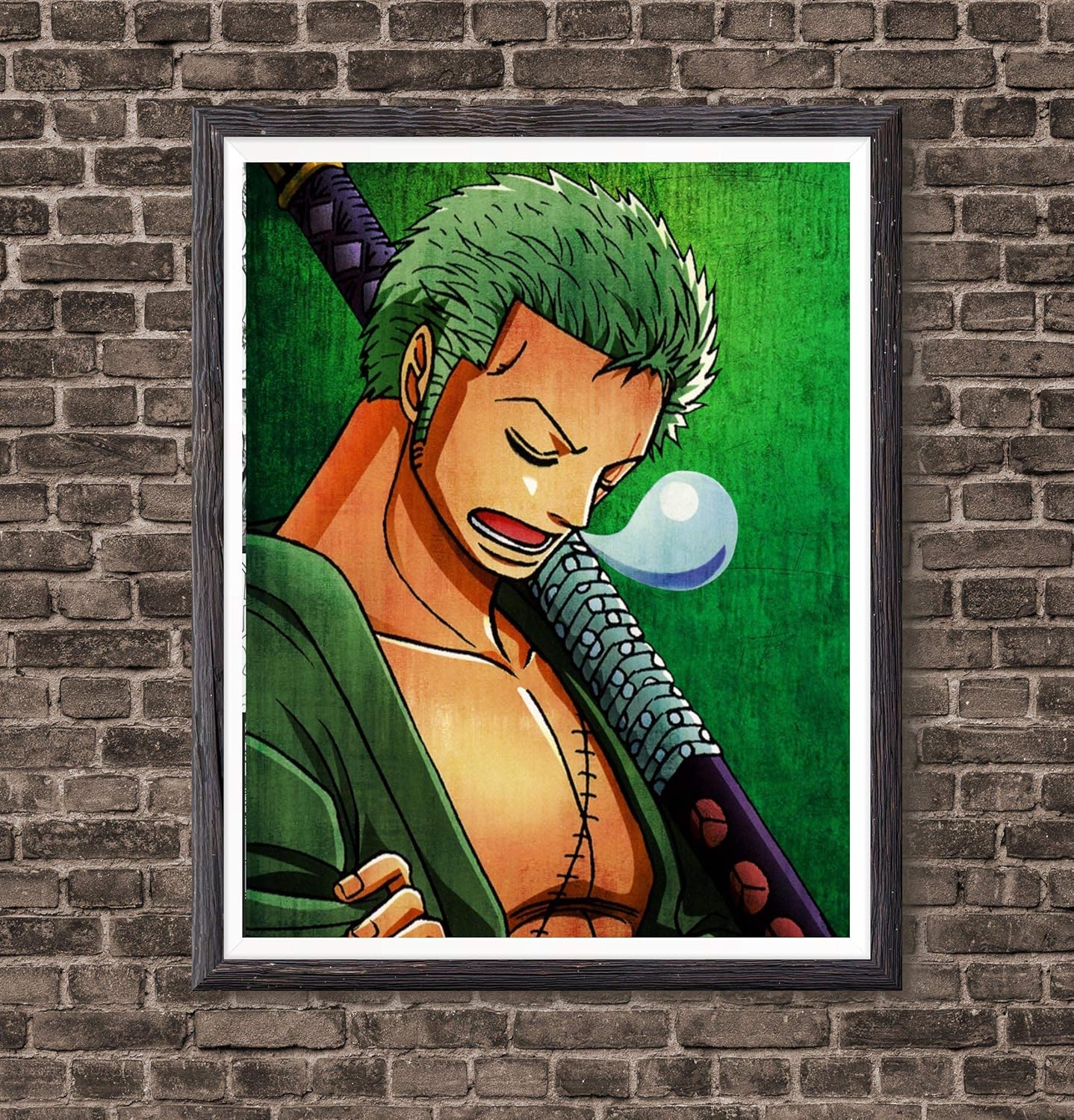 Amazon Com Bounty Hunter Master Of Sword Roronoa Zoro One Piece Anime Canvas Art Print 8 X 10 Inches No Frame Furniture Decor