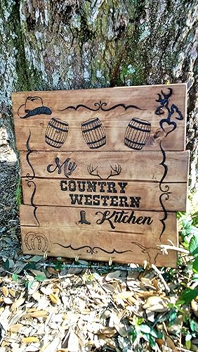 Amazon Com Wood Wall Art Kitchen Utensil Holder Handmade