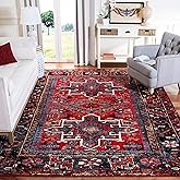 SAFAVIEH Area Rug 8x10 - Vintage Hamadan Collection - Large - Red & Multi, Traditional Persian Design, Non-Shedding & Easy to