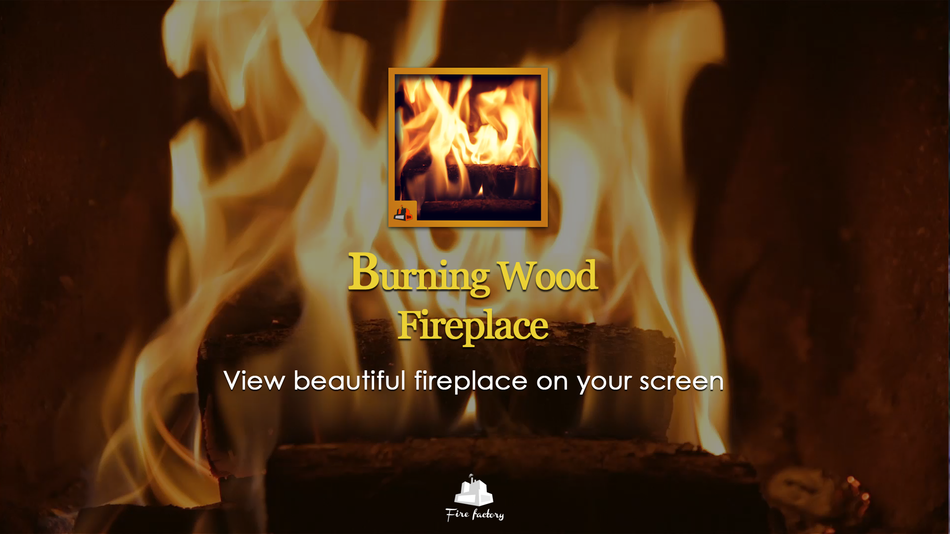 Burning Wood Fireplace - Thumbnail 7