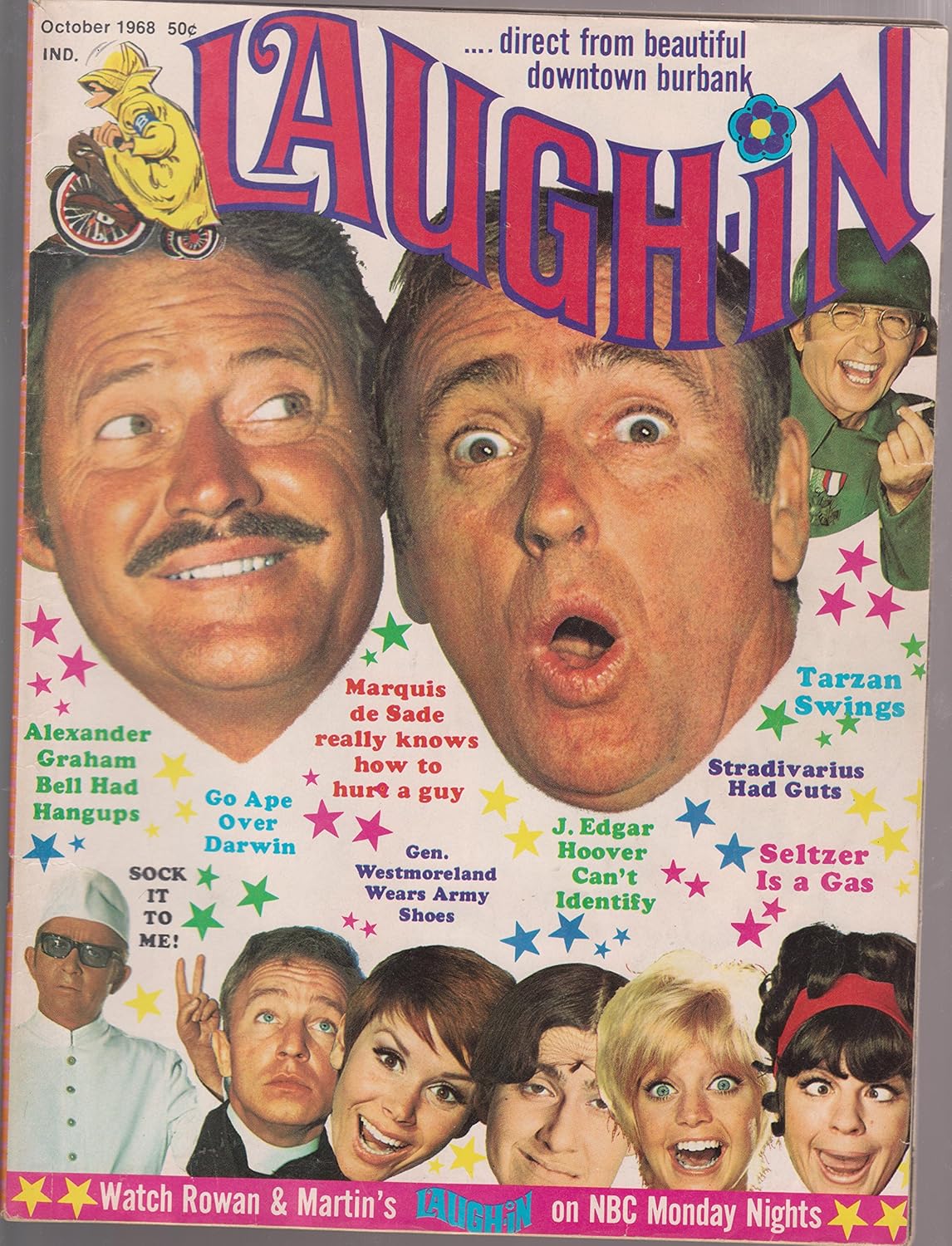 Amazon Com Laugh In Premiere Number 1 Magazine October 1968 Dan Rowan Martin Goldie Hawn Everything Else