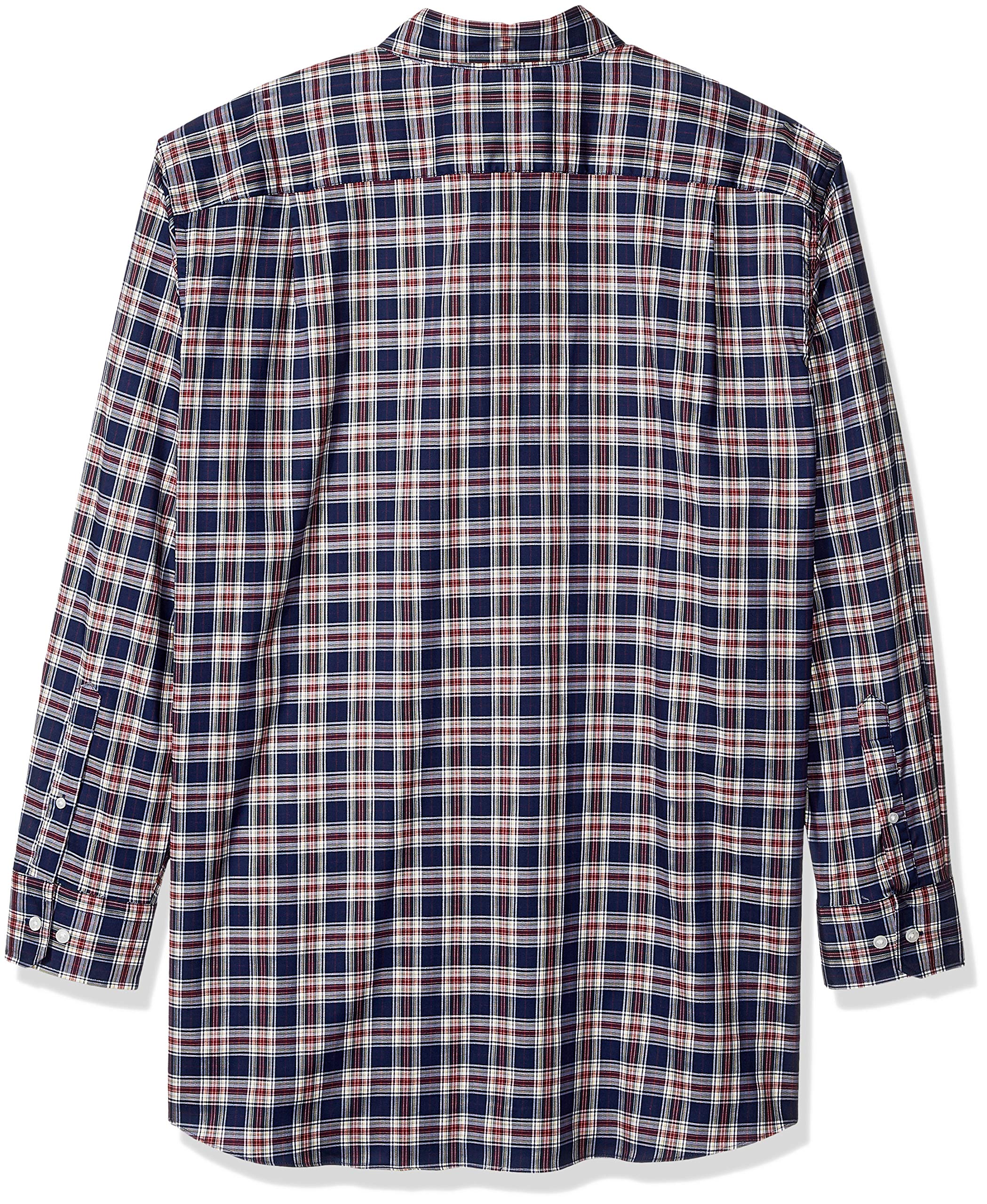 Nautica Men's Big and Tall Long Sleeve Plaid Classic Fit Button Down