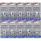 60 Rayovac Extra Mercury Free Hearing Aid Batteries Size: 675