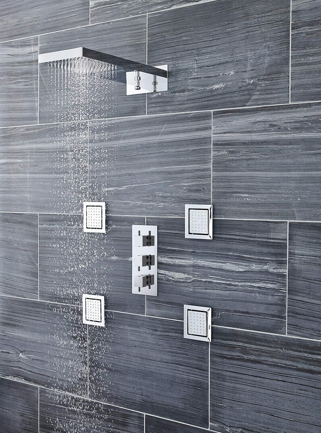 Ultra JTY303 Volt Thermostatic Triple Valve - Chrome - Image 4