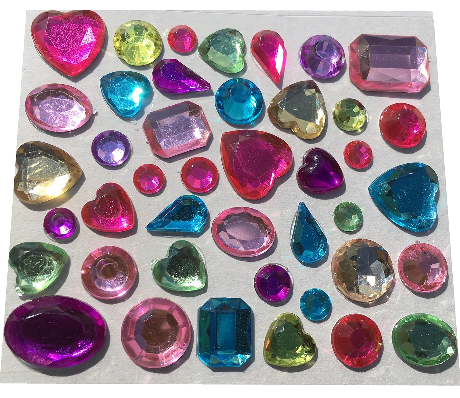 CRYSTAL KING Assorted sparkly rhinestone selfadhesive gemstones