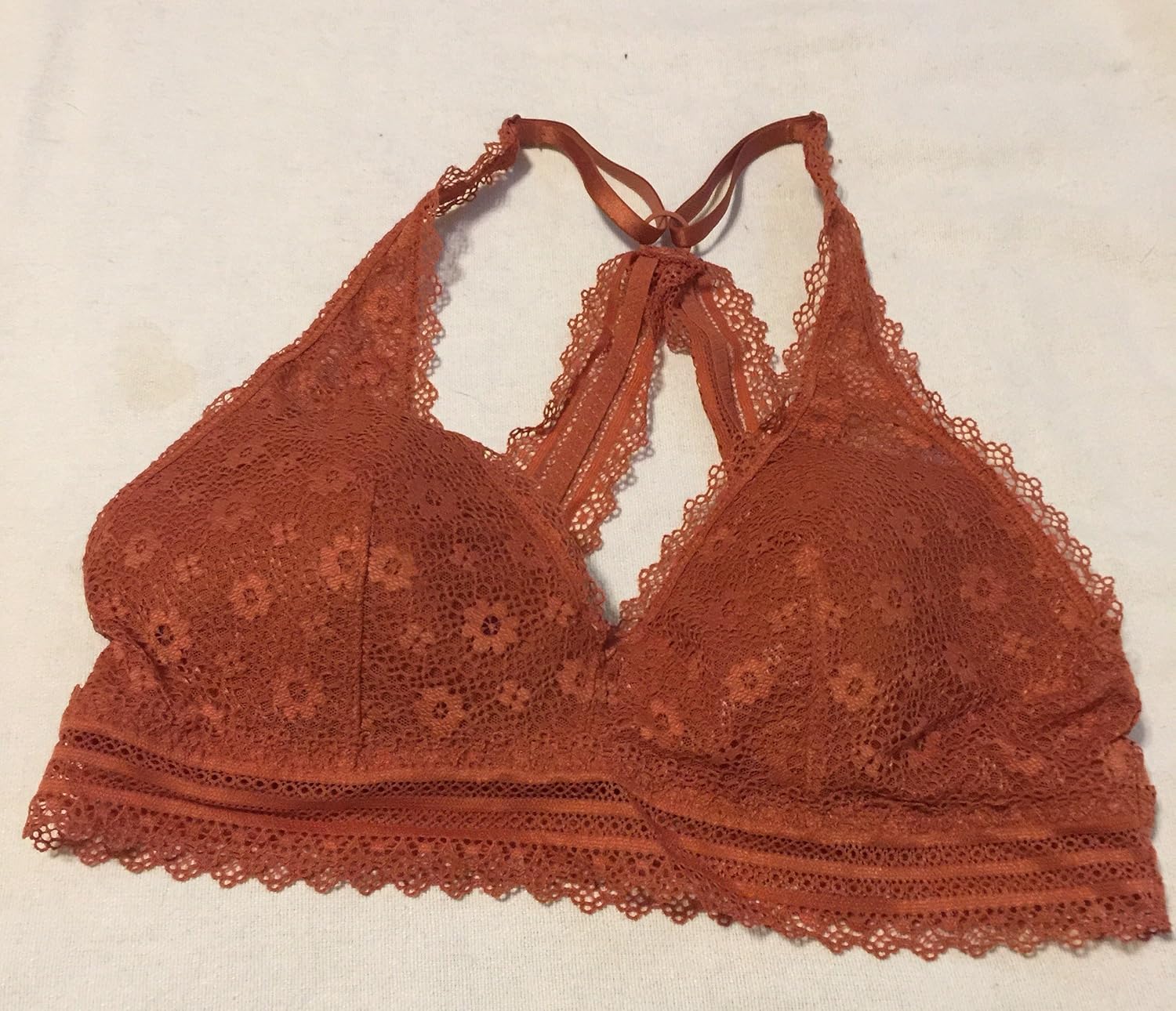 rust colored bralette