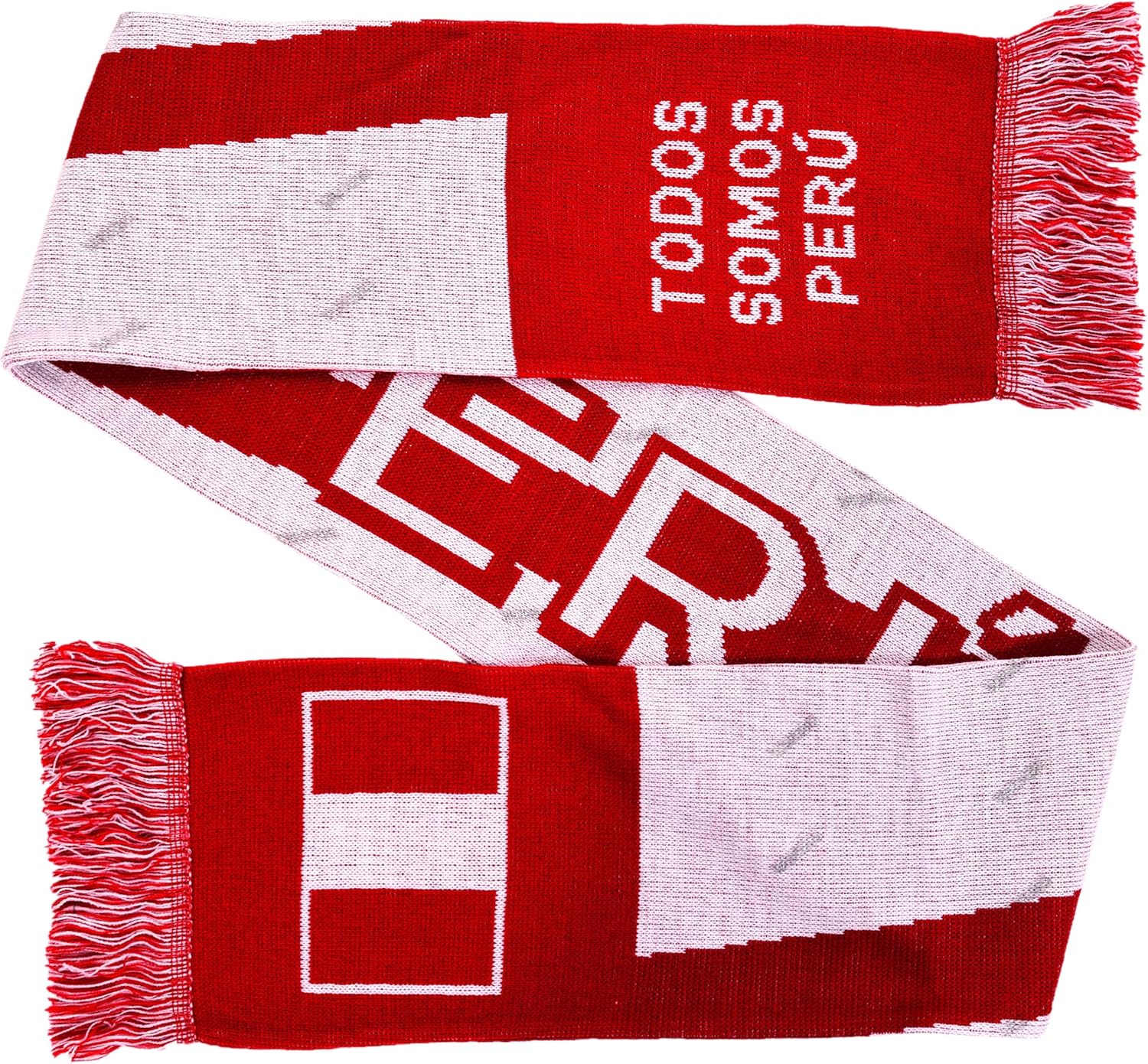 Peru Soccer Knit Scarf: Clothing
