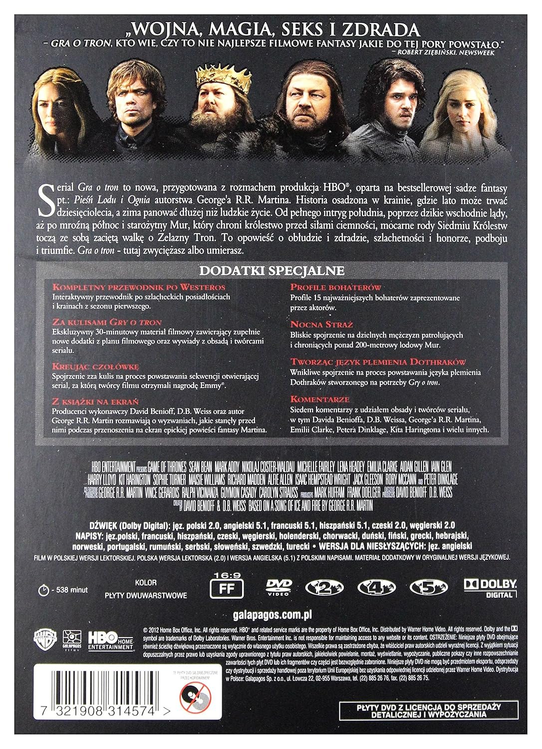 Game of Thrones Season 1 [5DVD]: Amazon.es: Lena Headey, Jack ...