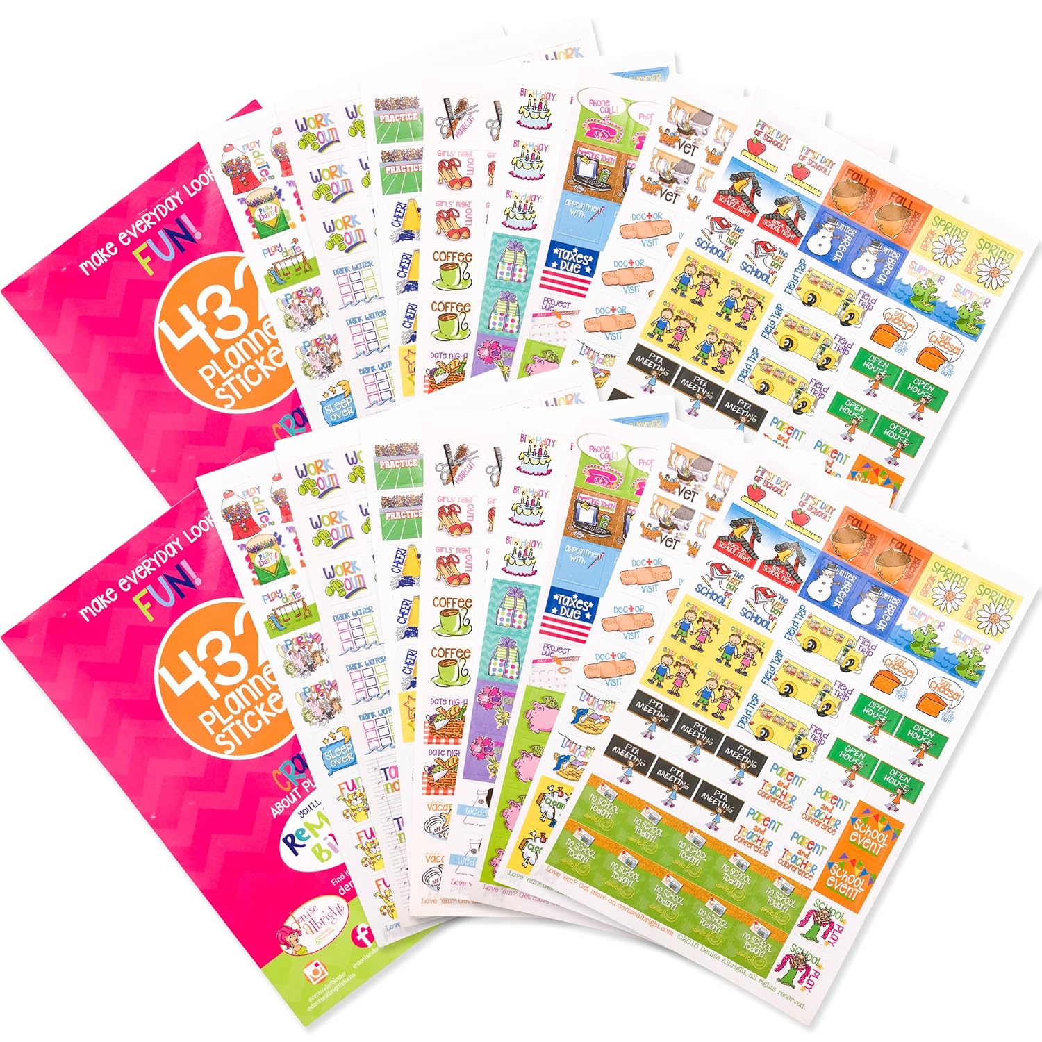 864 Planner Stickers Bundle Set Busy Mom Collection For Every Calendar, Planner and Organizer