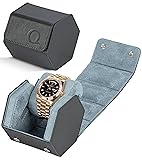 QWATCHBANDS Leather Watch Cases for Men - Hexagon