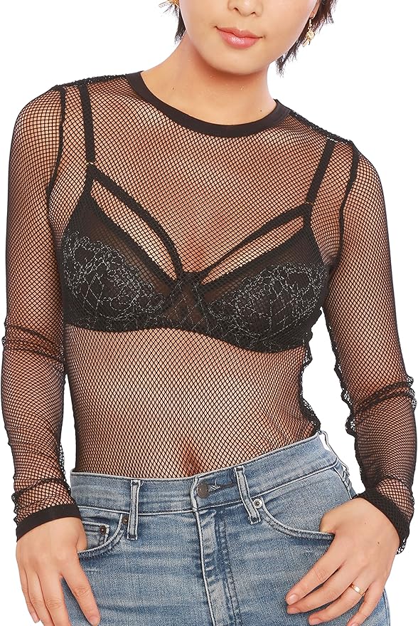 fishnet top amazon