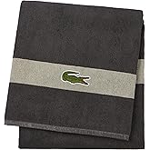 Lacoste Logo Bath Towel, 100% Cotton, 650 GSM, 30"x52", Cliff