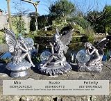 Felicity Solar Fairy 19cm Garden Ornament Resin Bronze Effect FHFY Garden view 9