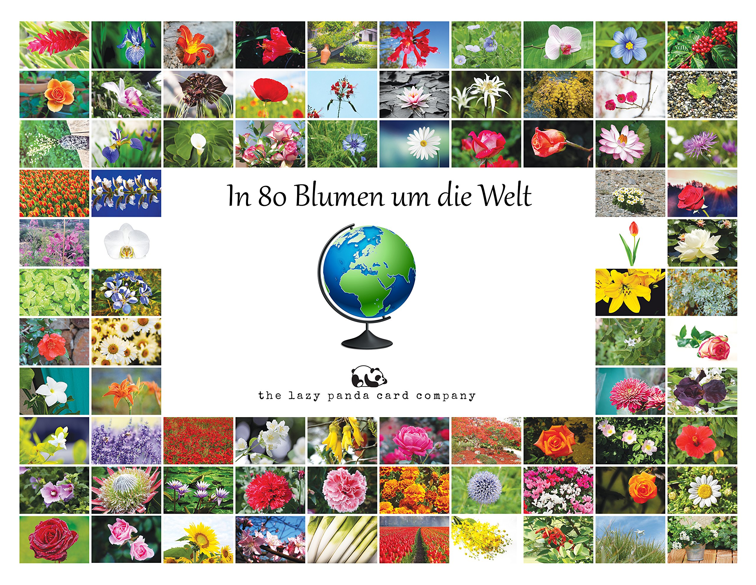 Around The World in 80 Flowers - 80 Postcards of National Flowers of The World
