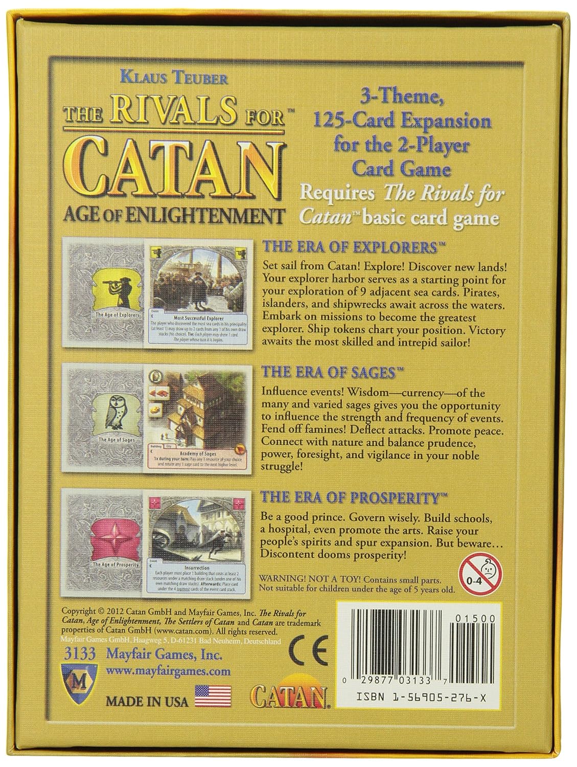 Board Games Rivals For Catan Expansion Age Of Enlightenment Flat River Group Mfg 3133 Toys Games