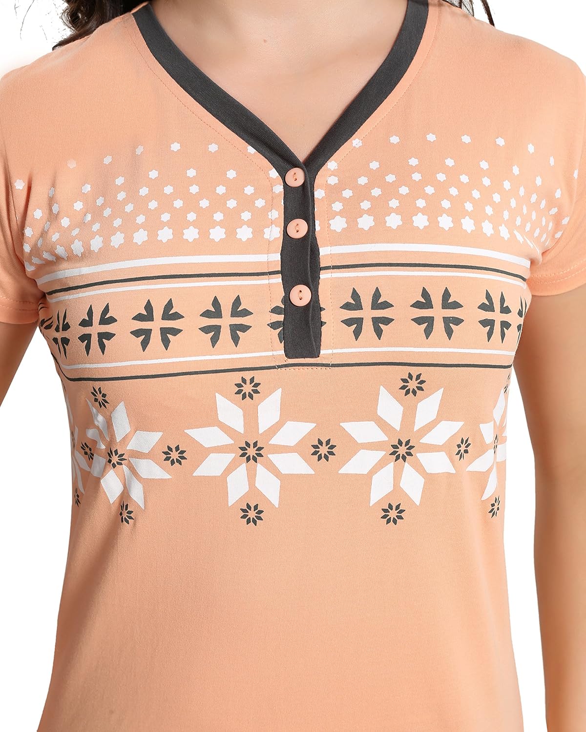 av2 women's cotton night suit set