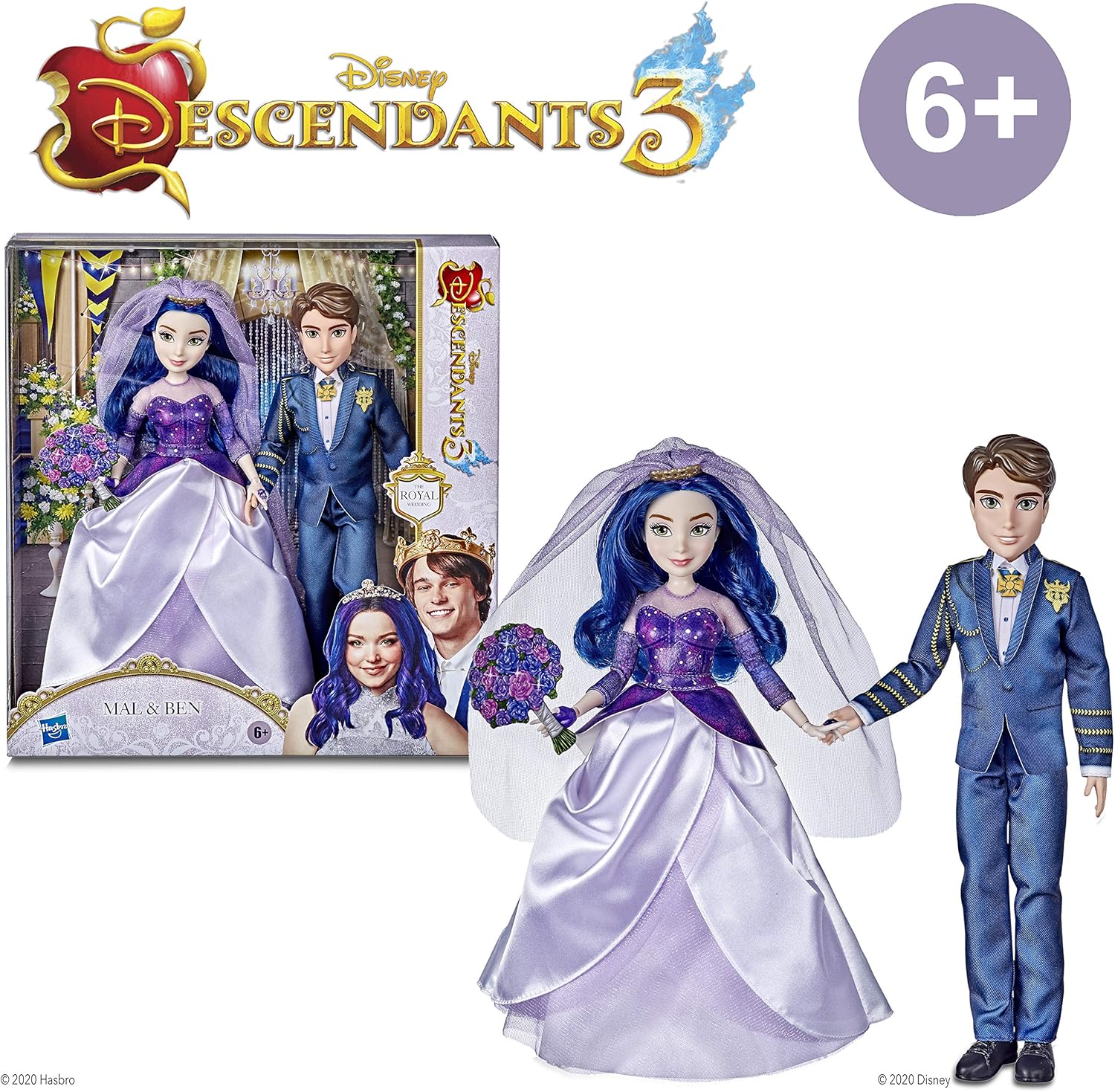 Descendants 3 The Royal Wedding Mal And Ben Dolls Review Descendants 3 5 Youtube