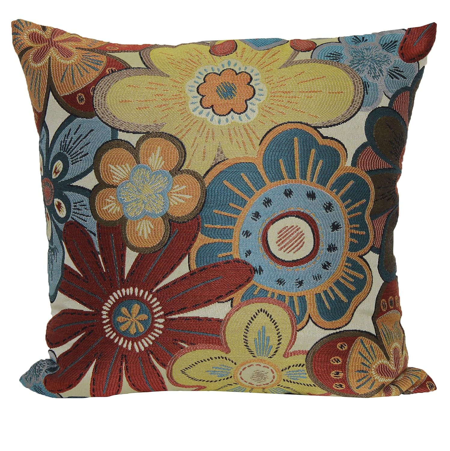 Bright Multi Brentwood Originals 8145 Siobhan 18 Inch Decorative Pillow