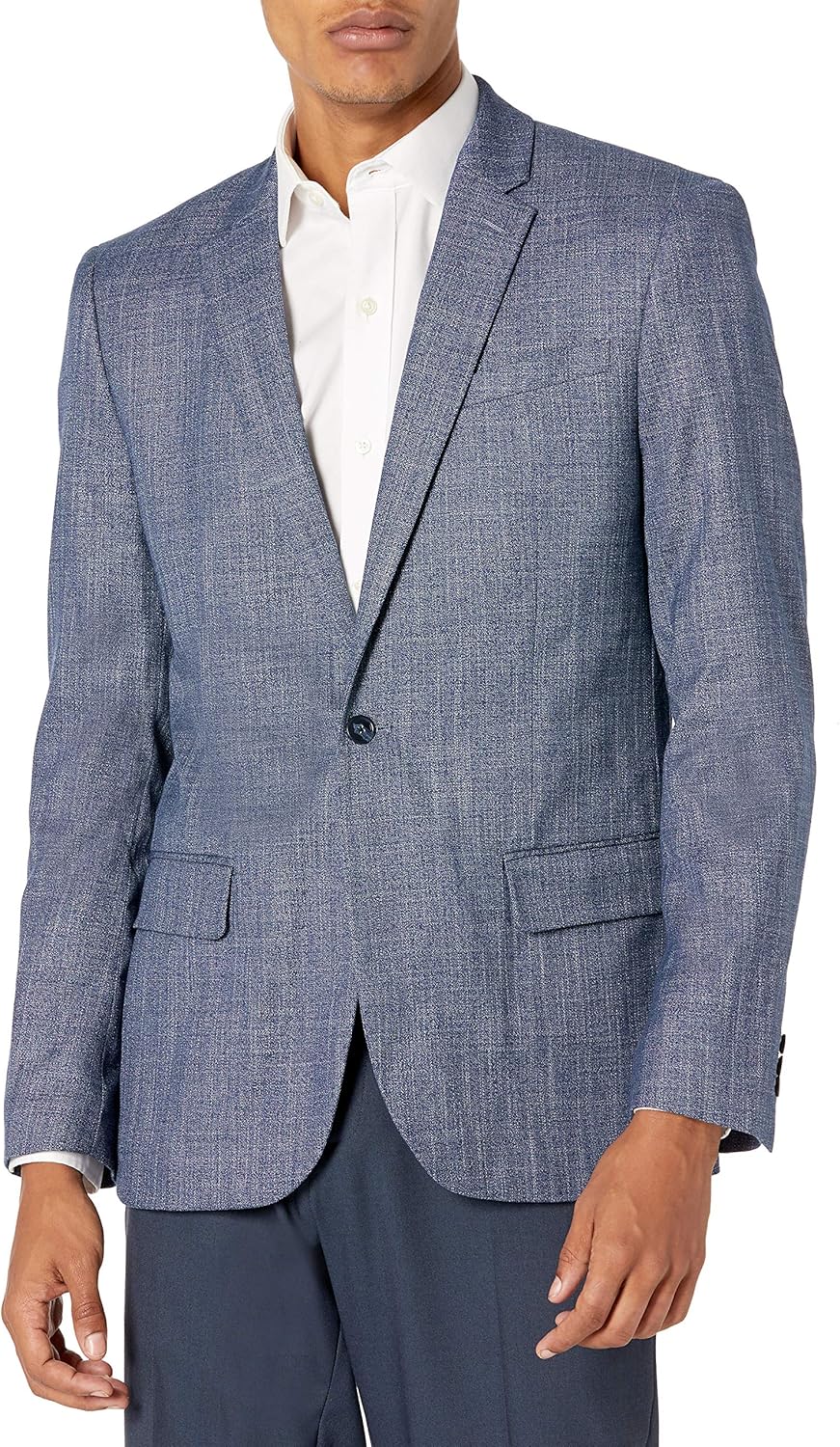 Perry Ellis Men's Slim Fit Stretch Crosshatch Suit Jacket at  Men’s Clothing store