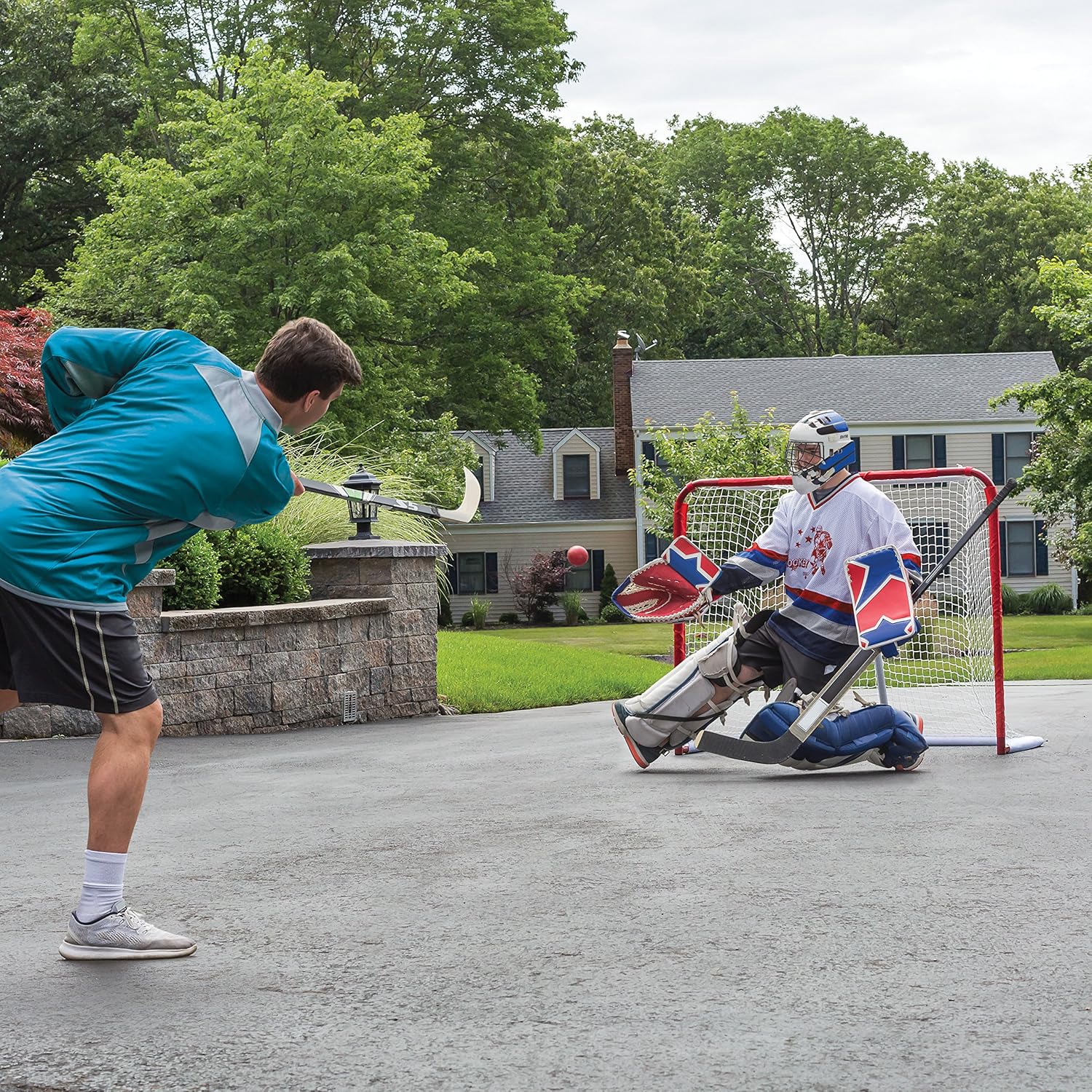 EastPoint Sports Phantom Steel Hockey Goal with Shot Trainer : Sports & Outdoors