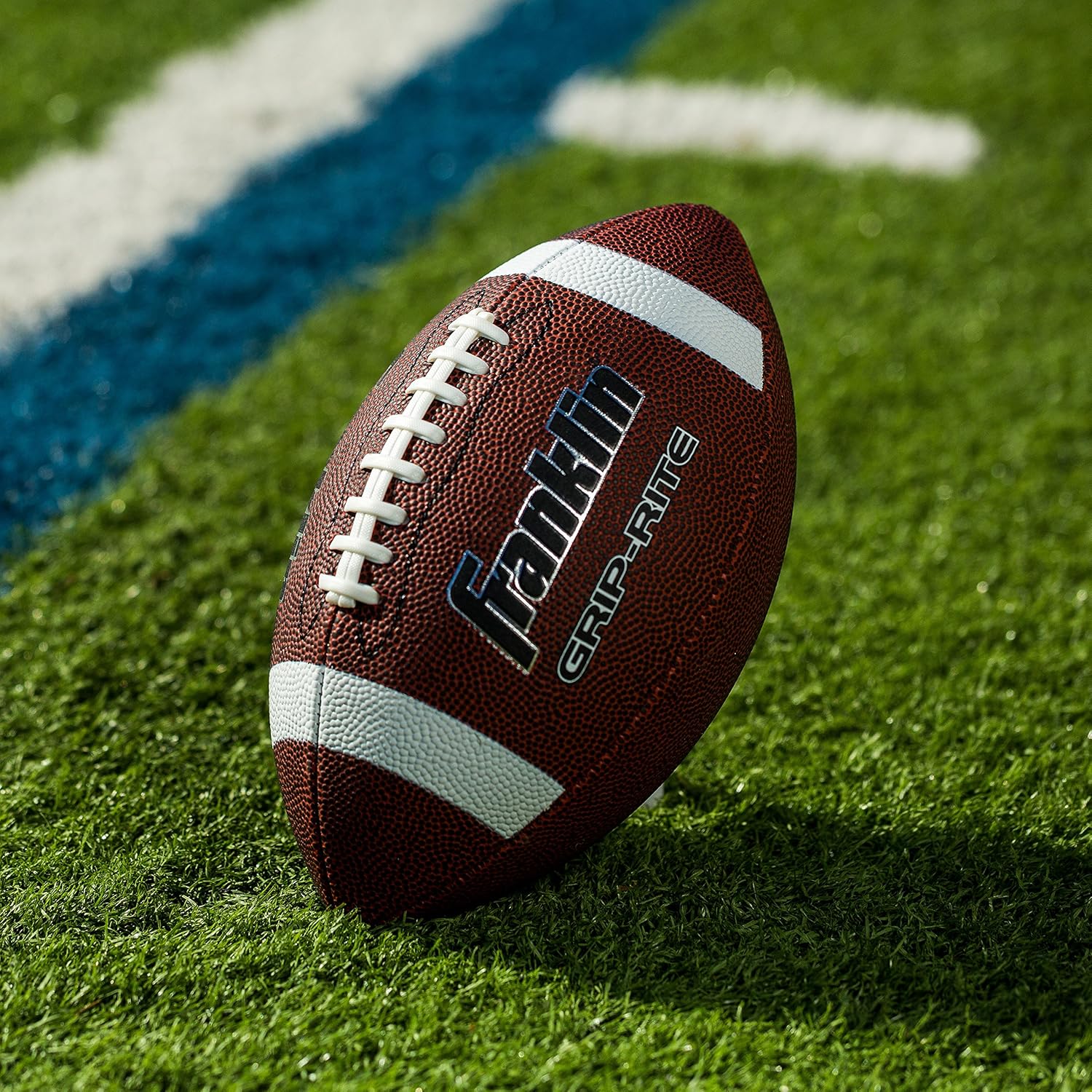 Franklin Sports Junior Size Football - Grip-Rite Youth Footballs - Extra Grip Synthetic Leather Perfect for Kids - 1 Pack Inflated - 12 Pack Deflated with Pump : Sports & Outdoors