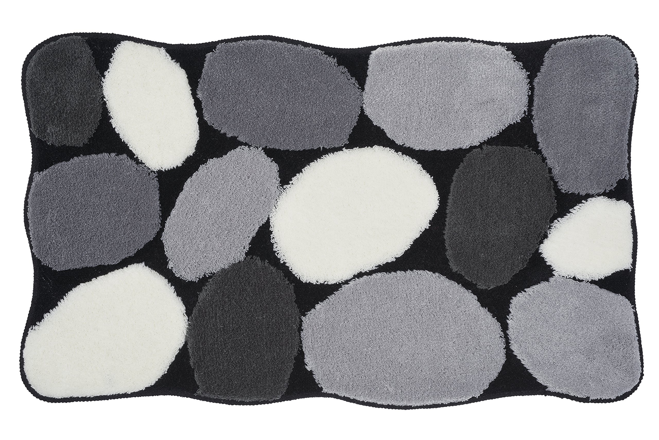 Kleine Wolke Stone 8972926360 Bath Mat 60 x 100 cm Black