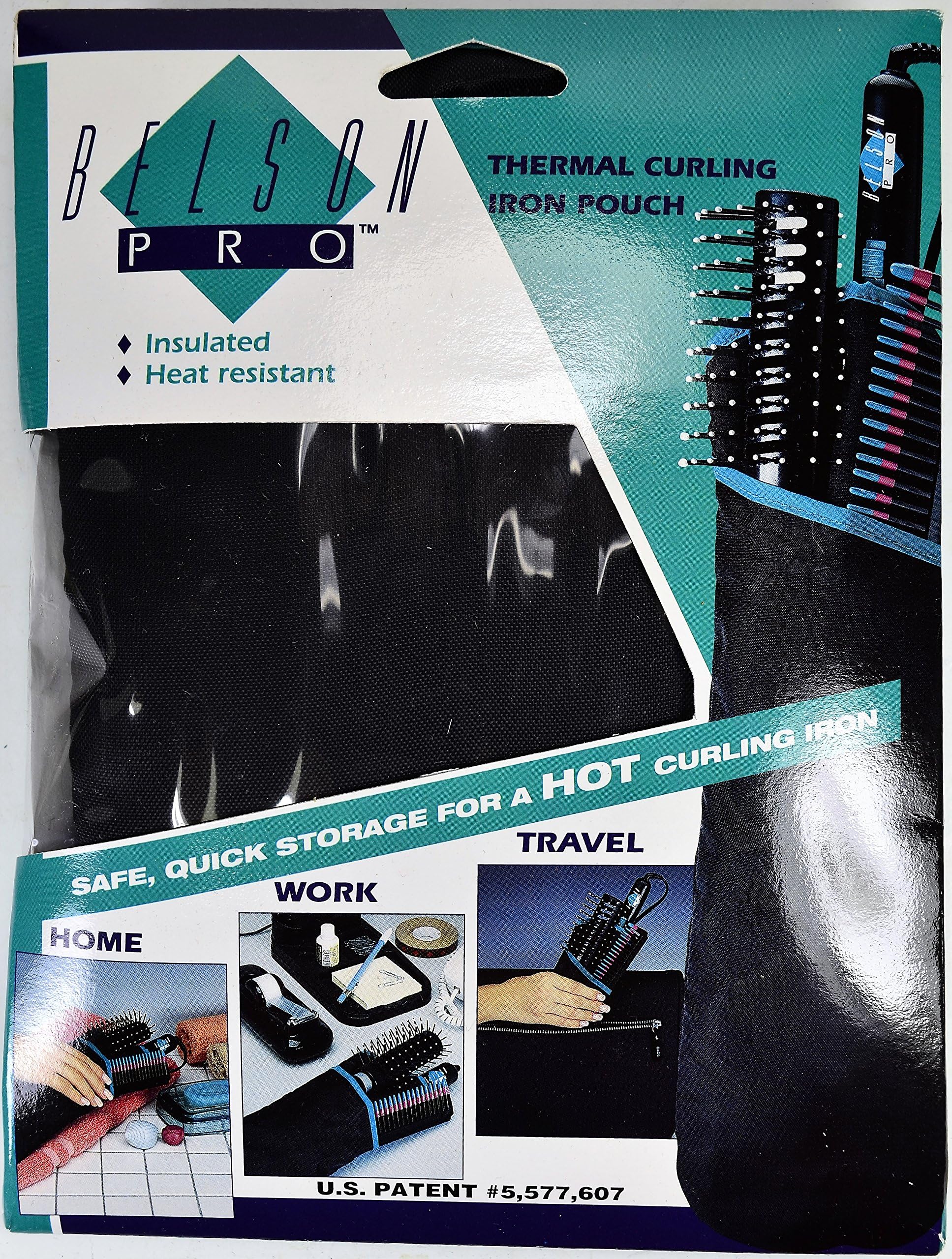 Insulated and Heat Resistant Thermal Curling Iron Pouch