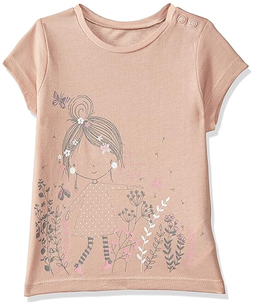 Baby Girls Floral Regular Fit T-Shirt