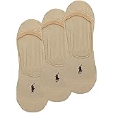 Polo Ralph Lauren Men's Dress Liner Socks - 3 Pair Pack - Lightweight Cotton Comfort with Non-Slip Heel