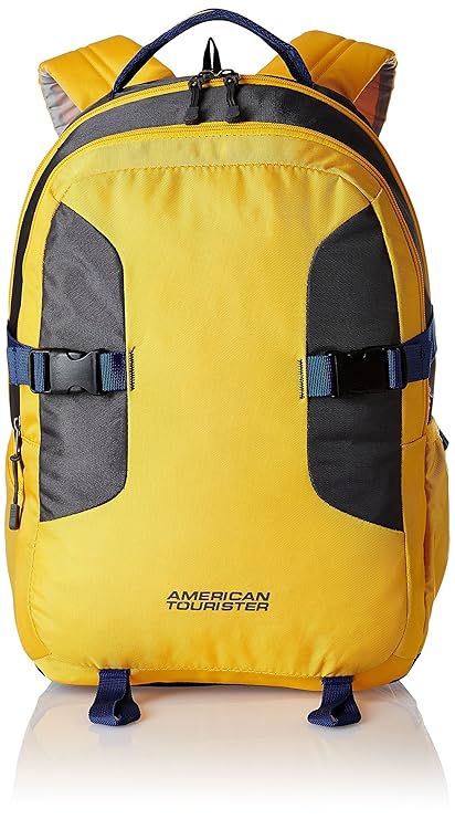 American Tourister Polyester 32 Ltrs Yellow Laptop Bag (AMT Buzz 2016 Backpack 05-YELW)
