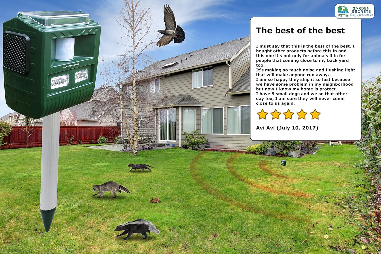 Amazoncom GARDEN SECRETS 3 In 1 Professional ULTRASONIC ANIMAL