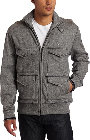 Canterbury of New Zealand Men's M65 Zip Sweatshirt, Grey ...