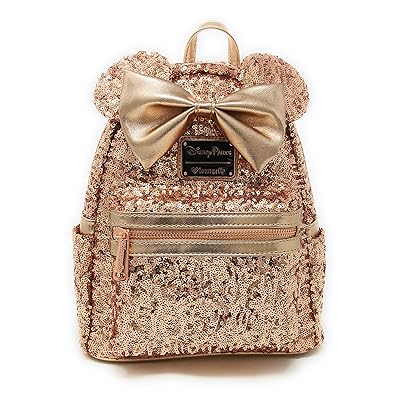 Disney Loungefly Rose Gold Backpack &mdash;SOLD OUT HARD TO FIND&mdash;- last one!!&mdash;&mdash; NEW Minnie Mouse Rose Gold Ears, Disney park