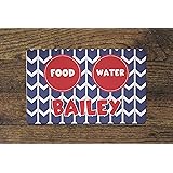 The Navy Knot Personalized Pet Mat Placemat - 10 x 16