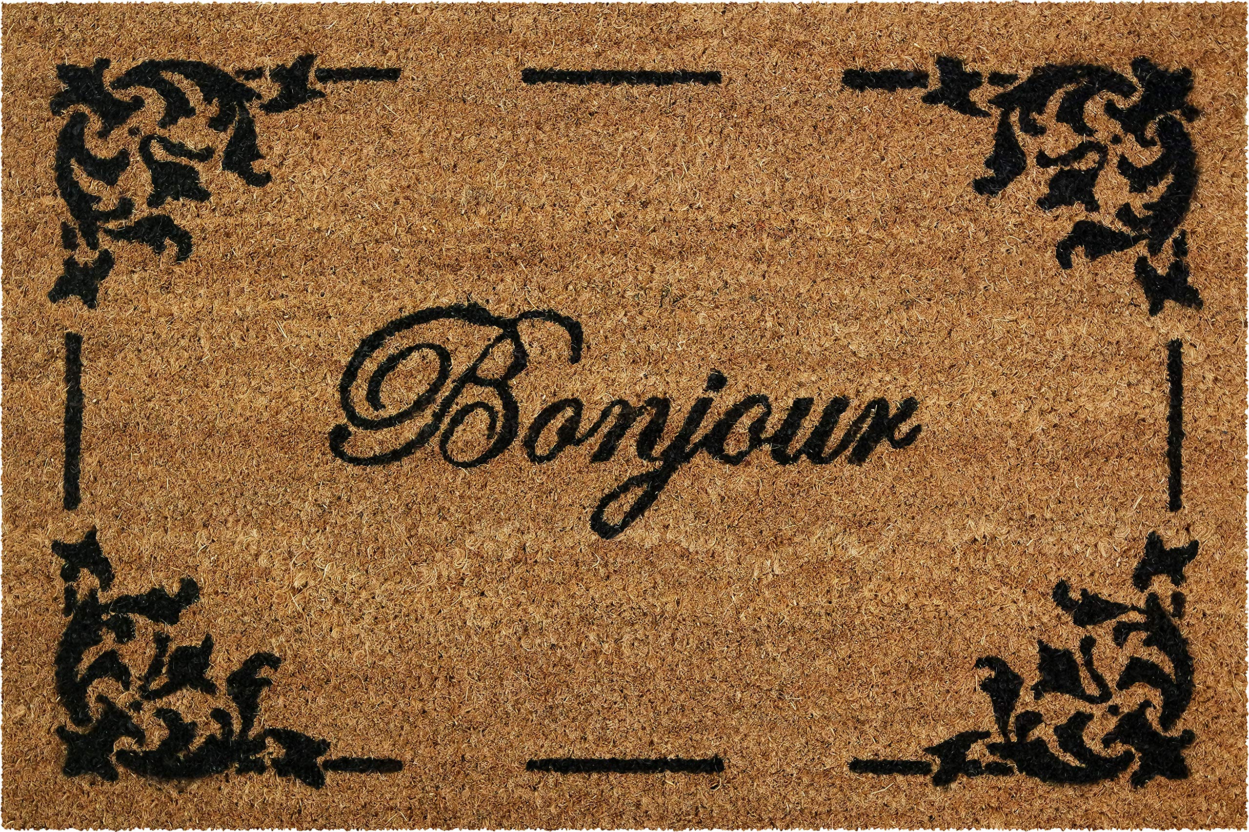 ID Mat Coco text Bonjour Coco text, PVC, Ecru, 40x60x1, 5 cm