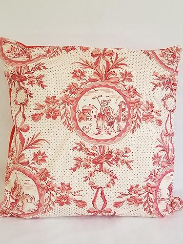 Amazon Com Janie Marie Designs Toile Pillow Cover With Envelope