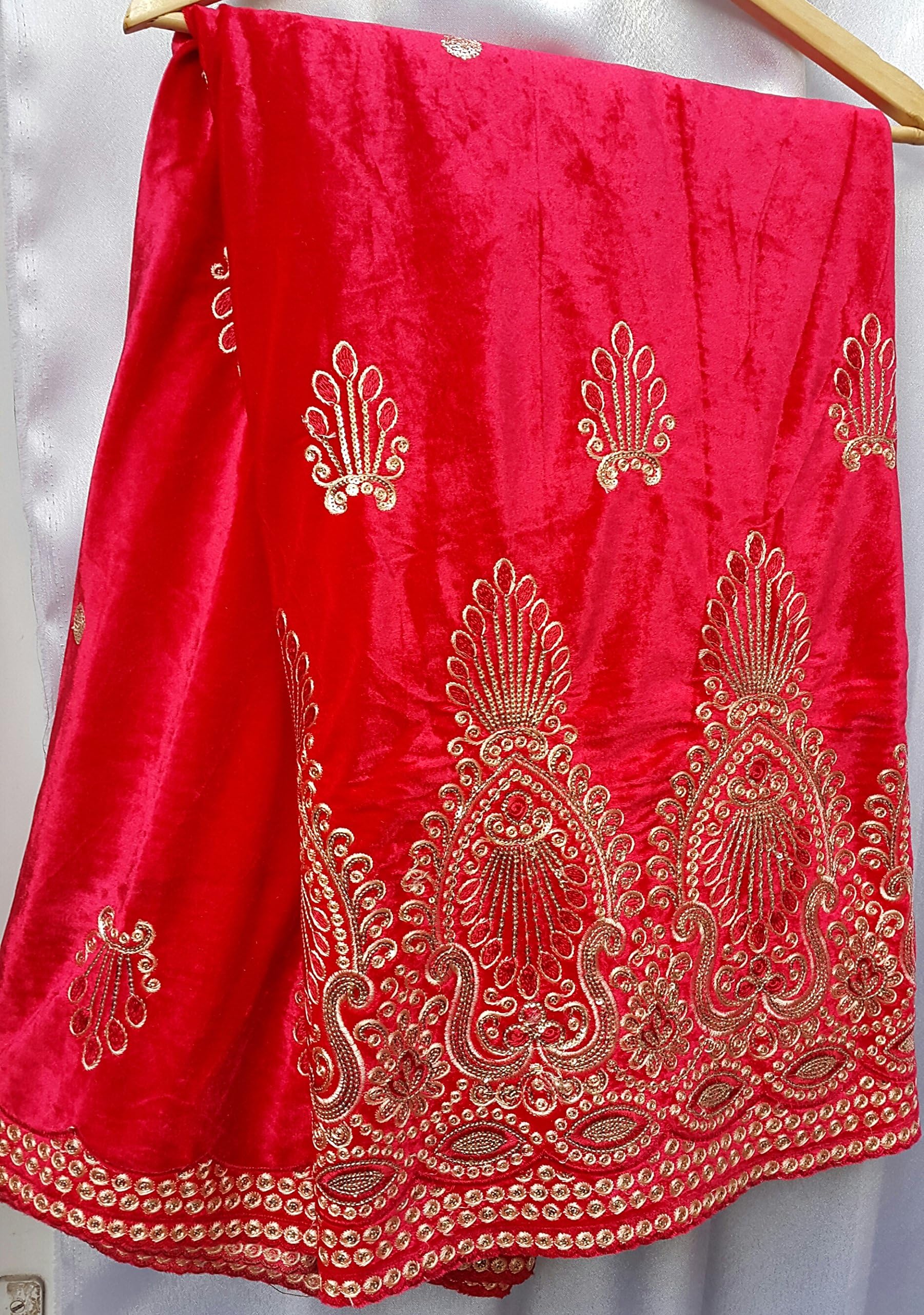 African Silk Fabrics George Embroidered Velour Velvet Embroidery. African Lace Swiss Lace Floral Fabric 5 Yards/4.50 metres