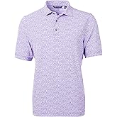 Cutter & Buck Mens Virtue Eco Pique Botanical Print Recycled Mens Polo