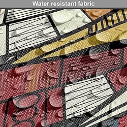 Ambesonne African Fabric by The Yard, Diagonal