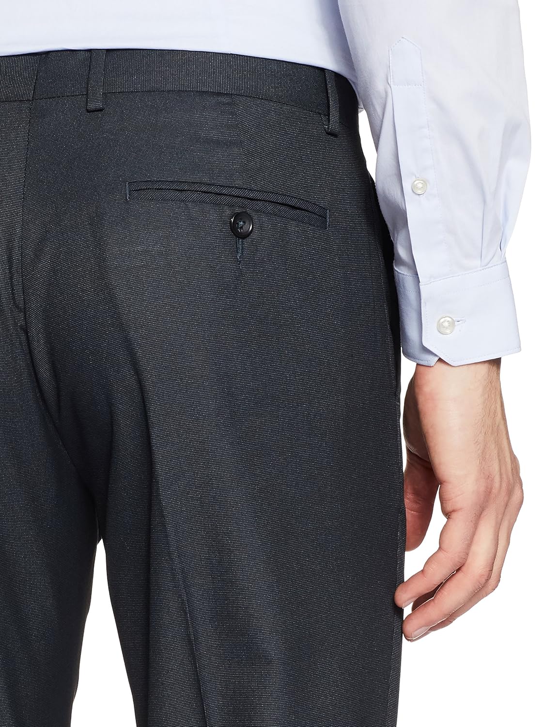 john players men's slim fit formal trousers