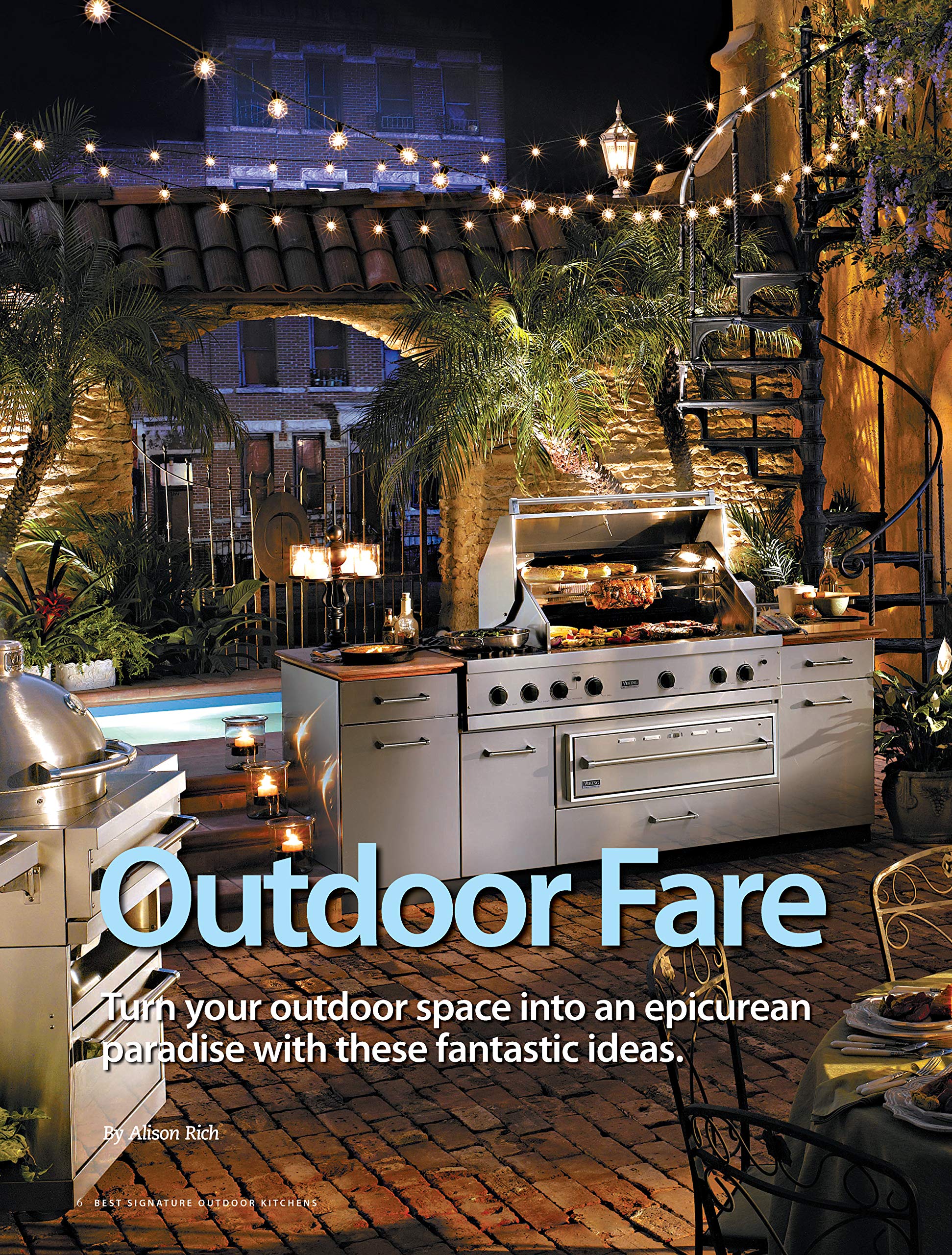 best countertop for outdoor kitchen on Best Signature Outdoor Kitchens Home Decorating Editors Of Creative Homeowner Home Decorating Kitchen 9781580115315 Amazon Com Books