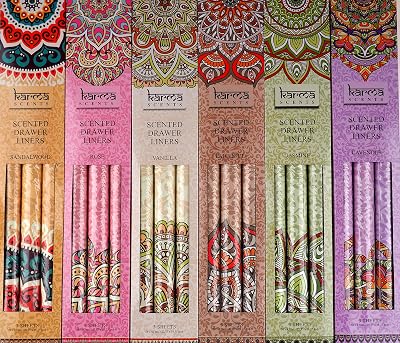 SiL Interiors Karma Scented Drawer Liners Set of 6 - Gift Pack