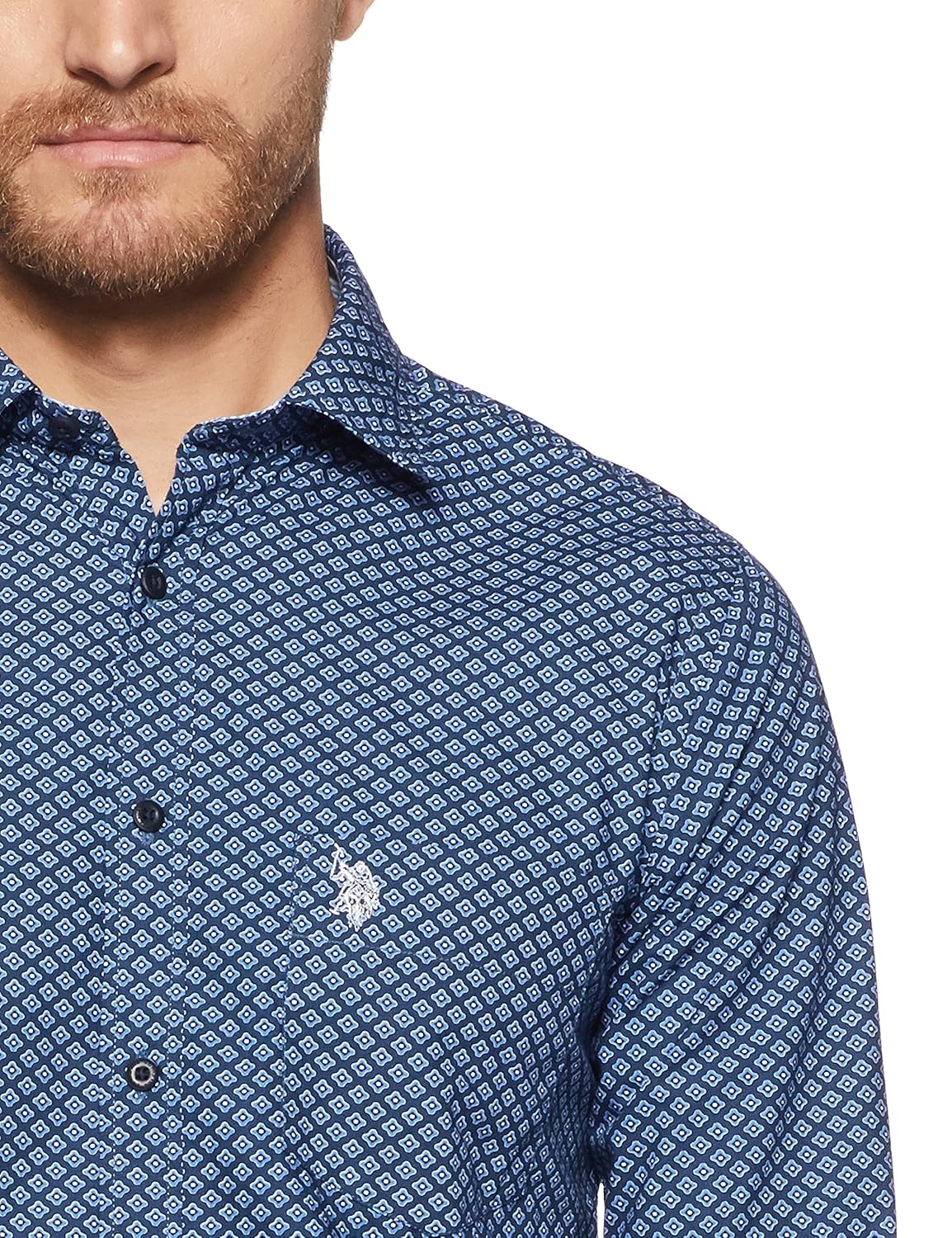 us polo association men's striped slim fit casual shirt