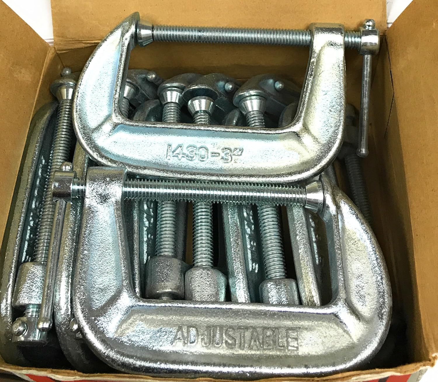 Lot of 3 x PONY CLAMP ADJUSTABLE 3 inch C CLAMPS 1430